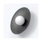 Emibig Luz De Pared Vibez Acero Negro | Apta para 1x G9 - Max 8W