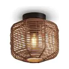 Good&Mojo Luz de techo Tanami Rattan Marrón | Apta para 1x E27 