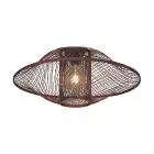 Good&Mojo Luz de techo Maui Bambú Burgundy L | Apta para 1x E27 