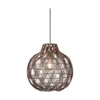 Good&Mojo Colgante De Luz Mendoza Bambú Burgundy S | Apta para 1x E27 