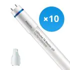 Multipack 10x Philips Tubo LED T8 MASTER (EM/Mains) Ultra Output 14.7W 2300lm - 830 Luz Cálida | 120cm - Reemplazo 36W
