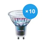 Multipack 10x Philips MASTER LED Spot ExpertColor GU10 PAR16 5.5W 375lm 25D - 930 Luz Cálida | Mejor reproducción de color - Regulable - Reemplazo 50W