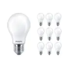 Multipack 10x Philips MASTER Value LED Bulbo E27 Pera Mate 5.9W 806lm - 927 Luz muy Cálida | Mejor reproducción de color - Regulable - Reemplazo 60W