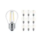 Multipack 10x Philips Corepro LED Bulbo E27 Pera Clara 7W 806lm - 827 Luz muy Cálida | Reemplazo 60W