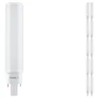 Multipack 10x Ledvance Dulux-D LED 7W - 830 Luz Cálida | 4-Pines - Reemplazo 18W