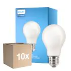 Multipack 10x Philips Corepro LED Bulbo E27 Pera Mate 10.5W 1521lm - 827 Luz muy Cálida | Reemplazo 100W