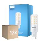 Multipack 12x Philips CorePro LED Capsule G9 Mate 4W 480lm - 827 Luz Muy Cálida | Regulable - Reemplazo 40W
