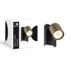 D'Lite Luz De Pared Prisma Metal Oro | IP20 - Apta para 1x GU10