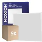 Multipack 5x Noxion Panel LED Delta Value V5 Backlit 28W 3920lm - 830-840 CCT | 60x60cm - UGR 