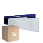 Multipack 5x Noxion Panel LED Delta Value V5 28W 3920lm - 830-840 CCT | 120x30cm - UGR