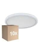 Multipack 10x D'Lite Luz de techo Luma Blanco 18W 1700lm - 827 Luz Muy Cálida | IP44 - 29cm