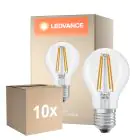 Multipack 10x Ledvance Classic LED E27 Pera Con Filamento Clara 5.9W 806lm - 827 Luz Muy Cálida | Regulable - Reemplazo 60W