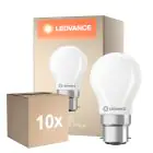 Multipack 10x Ledvance Classic LED B22 Pera Mate 3.4W 470lm - 827 Luz Muy Cálida | Regulable - Reemplazo 40W
