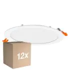 Multipack 12x Osram Downlight LED Recess Slim Blanco 22W 2000lm 110D - 840 Blanco Frio| Recorte 200mm - IP20