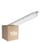 Multipack 10x Philips Pantalla LED Estanca Coreline 25W 4000lm - 840 Blanco Frio | 60cm - Reemplazo 2x18W