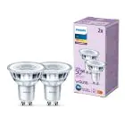 Multipack 2x Philips Foco LED GU10 PAR16 5W 355lm 36D - 827 Luz Muy Cálida