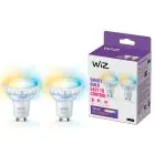 Paquete dúo 2x WiZ Smart Foco LED GU10 PAR16 5W 400lm 36D | Mejor Reproducción De Color - Regulable - Reemplazo 50W