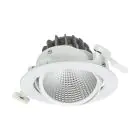 Philips Foco LED Greenspace Accent Cardanic Aluminium Blanco 31W 3900lm 36D - 930 Luz Cálida | 163mm - IP20 - Mejor Reproducción De Color - Dali Regulable