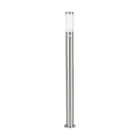 Eglo Lámpara de pedestal Helsinki Acero Inoxidable | IP44 - Apta para 1x E27 - Sensor De Movimiento