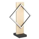 Eglo Lámpara De Mesa Boyal Madera Negro, Marrón 13W 1750lm - 830 Luz Cálida