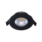 Noxion LED Ajustable Slim Foco Negro Esférica 6W 550lm 60D - 927 Luz Muy Cálida | 85mm - IP54 - Regulable - Mejor Reproducción De Color