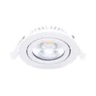 Noxion LED Ajustable Slim Foco Blanco Esférica 6W 520lm 60D - 927 Luz Muy Cálida | 85mm - IP54 - Regulable - Mejor Reproducción De Color